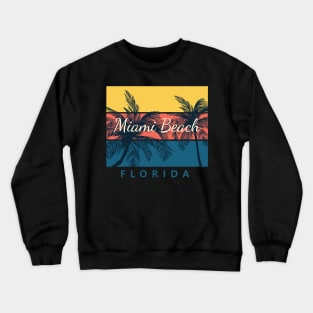 Miami Beach Florida Vintage Crewneck Sweatshirt